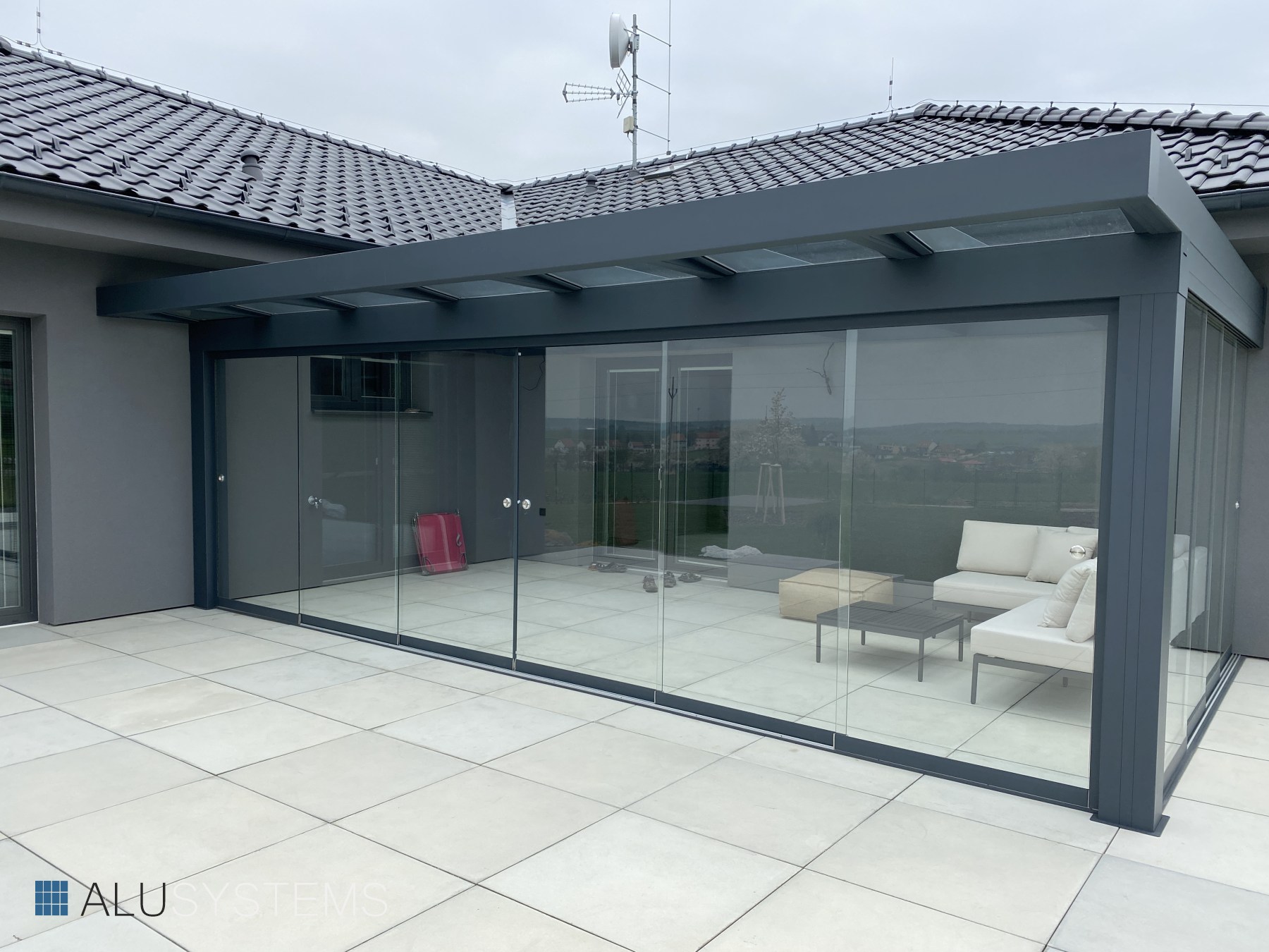 Prosklená pergola Ondratice